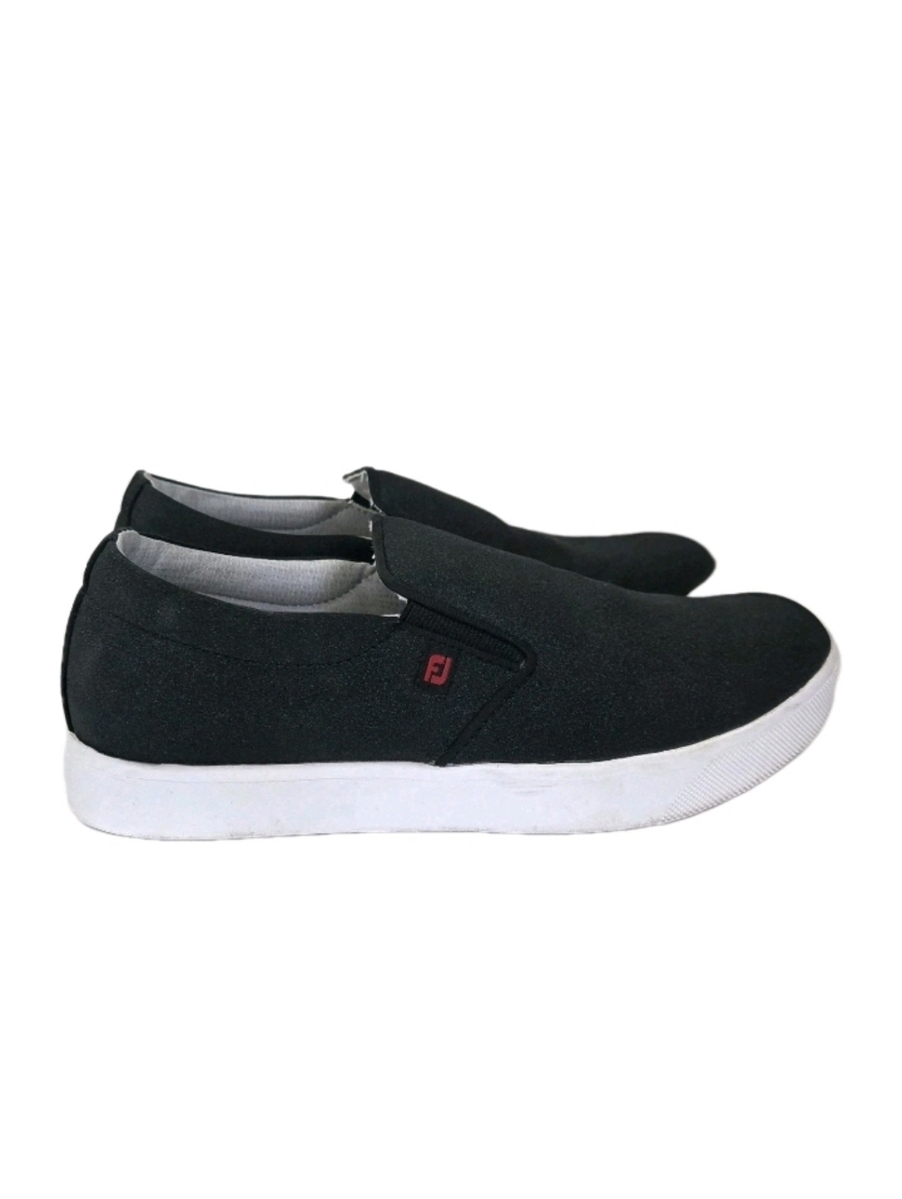 FootJoy Womens Sport Retro Slip On Golf Shoes Size 7.5 Black Sparkle